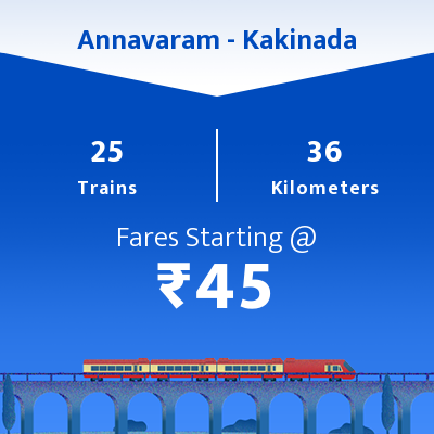 Annavaram To Kakinada Trains